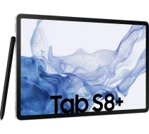 SAMSUNG Galaxy Tab S8+ tablet PC - 256GB -Android - silver - SM-X800NZSBEUE ( SM X800NZSBEUE ) Planšetdators