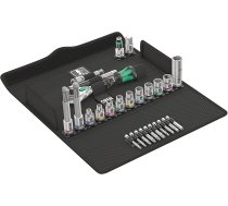 Wera Bicycle Set 7  3/8  tool set (black/green  27 pieces  speed ratchet with pivoting head) ( 05004175001 05004175001 )