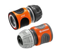 GARDENA Hose Connector Set 13mm (1/2)  15mm (5/8)  (grey/orange) ( 18279 20 18279 20 18279 20 )