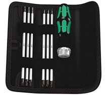 Wera Kraftform Kompakt Vario RA SB bit set 7 pieces (black/green incl. plug-in handle with ratchet function) (4013288156266) ( 05073665001 0001-00017-49520 1685255 4013288156266 9498-uniw )