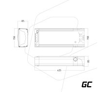 Green Cell Registered  E-Bike Battery 36V 20Ah Li-Ion Rear Rack with Charger EBIKE74STD (5904326371958) ( JOINEDIT34229291 )