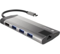 NATEC MULTIPORT FOWLER PLUS USB-C  HDMI 4K  RJ45 ( NMP 1690 NMP 1690 NMP 1690 ) adapteris