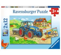 Ravensburger Puzzle 2x12 pcs. Hard work 076161 ( 4005556076161 4005556076161 07616 4005556076161 ) puzle  puzzle