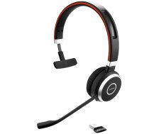 Jabra Evolve 65 SE UC Mono Headset On-Ear (Bluetooth  Dongle  kabellos  USB  Ladestation) ( 6593 833 499 6593 833 499 6593 833 499 ) austiņas