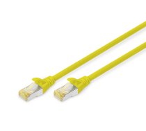 DIGITUS - Patch-Kabel - RJ-45 (M) bis RJ-45 (M) - 2 m - S/FTP - CAT 6a - halogenfrei geformt ohne Haken - Gelb (Packung mit 10) 4016032469 ( DK 1644 A 020 Y 10 ) tīkla kabelis