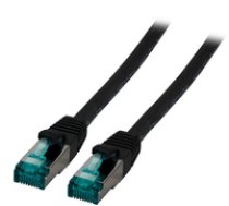 EFB RJ45 Patchkabel S/FTP  Cat.6A  LSZH  3m  schwarz ( MK6001.3B MK6001.3B MK6001.3B ) tīkla kabelis