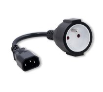 Adapter IEC 320 C14 / FRENCH ( 53907 ) kabelis datoram