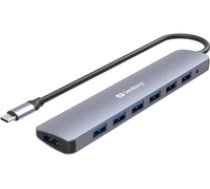 SANDBERG USB-C to 7 x USB 3.0 Hub ( 136 40 136 40 136 40 ) USB kabelis