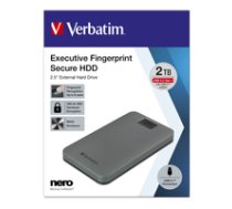 Verbatim Fingerprint Secure  2TB USB 3.2 Gen 1 USB-C 2 5 ( 53653 53653 ) Ārējais cietais disks