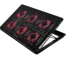 SAVIO COS-01  Laptop cooling pad  6 backlit fans  2000 RPM ( 5901986047575 COS 01 SAVGBCOS 01 SAVIO COS 01 ) portatīvā datora dzesētājs  paliknis