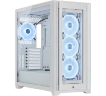 PC case iCUE 5000X RGB QL TG Mid Tower white ( CC 9011233 WW ) Datora korpuss