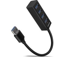 AXAGON HUE-M1A Superspeed USB-A Mini Hub  4x USB 3.0 - 20cm  schwarz ( HUE M1A HUE M1A ) dock stacijas HDD adapteri