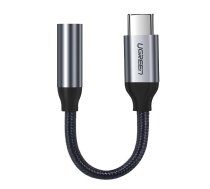 Ugreen 3 5 mm mini jack to USB Type C headphone adapter 10cm gray (30632) ( 6957303836321 30632 30632 ugreen 6957303836321 )