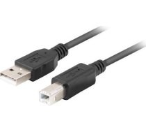 Lanberg USB-A(M)-USB-B(M) 2.0 CABLE 3M BLACK FERRITE BOX ( CA USBA 15CU 0030 BK )
