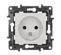 Legrand Niloe Step Gniazdo zasilajace 2P+Z  zaciski automatyczne  z przeslona aluminium 863333 863333 (3414971837287) ( JOINEDIT32096212 )