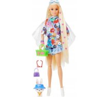 Lalka Barbie Mattel Extra Moda - Komplet w kwiatki/Blond wlosy (GRN27/HDJ45) ( GXP 812410 GXP 812410 ) bērnu rotaļlieta