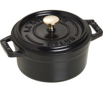 Staub Mini Round Cast Iron Pot - 250 ml  Black ( 40500 101 0 40500 101 0 40500 101 0 ) Pannas un katli