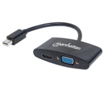 Manhattan 2-in-1 Mini-DisplayPort-Adapter HDMI/VGA-Buchse 4K ( 152709 152709 152709 ) adapteris