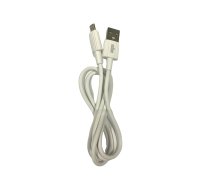 CallMe BL90 Rievots Izturīgs TPE Universāls Micro USB uz USB Datu  Ātrās Uzlādes  2.4A kabelis 1m Balts ( BL90MIC1MWH BL90MIC1MWH BL90MIC1MWH ) USB kabelis