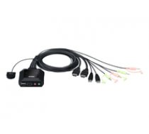 2-port USB 4K HDMI KVM Switch with Remote ( CS22H CS22H ) KVM komutators