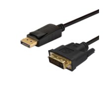 Savio CL-106 video cable adapter 1.8 m DisplayPort DVI Black ( CL 106 CL 106 CL 106 ) kabelis video  audio