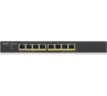 Zyxel GS1900-8HP v3 PoE Managed L2 Gigabit Ethernet (10/100/1000) Power over Ethernet (PoE) Black ( GS1900 8HP EU0103F 4718937621279 ) komutators