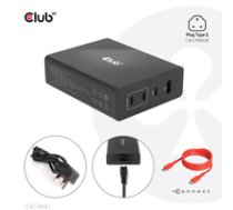CLUB3D Travel Charger 132W GAN technology  Four port USB Type-A and -C  Power Delivery(PD) 3.0 Support ( CAC 1906 CAC 1906 CAC 1906 ) iekārtas lādētājs