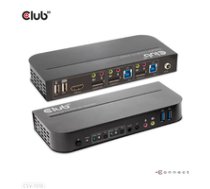 Club3D KVM Switch 4K60Hz 2x DP    HDMI oder DP/2xUSB/Audio ( CSV 7210 CSV 7210 CSV 7210 ) KVM komutators