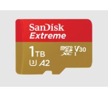 SanDisk microSDXC Extreme 1TB 190/130 MB/s A2 C10 V30 UHS-I U3 ( SDSQXAV 1T00 GN6MA SDSQXAV 1T00 GN6MA SDSQXAV 1T00 GN6MA ) atmiņas karte