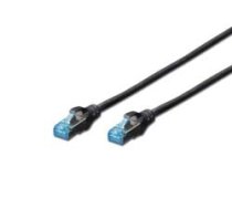 DIGITUS Professional - Patch-Kabel - RJ-45 (M) - RJ-45 (M) - 5 0m - SF/UTP - CAT 5e - mit Knickschutz - Schwarz  RAL 9005 (DK-1532-050/BL) 4 ( DK 1532 050/BL DK 1532 050/BL DK 1532 050/BL ) tīkla kabelis