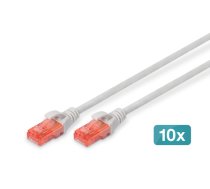 DIGITUS CAT 6 U/UTP Patchkabel - LSZH 10 Stuck 0 5m grau ( DK 1617 005 10 ) tīkla kabelis