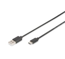 DIGITUS USB Type-C Anschlusskabel  C - A St/St  1.8m sw ( DB 300136 018 S DB 300136 018 S DB 300136 018 S ) USB kabelis