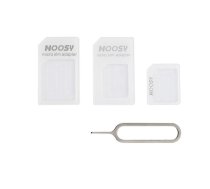 iLike Adapter Nano Micro SIM 3 in1 Set + Key   ( 758399853898 758399853898 ) aksesuārs mobilajiem telefoniem