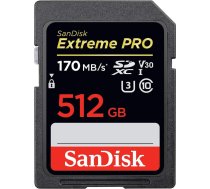SANDISK Extreme PRO 512GB microSDXC + 2 years RescuePRO Deluxe up to 200MB/s 140MB/s Read/Write speeds UHS-I Class 10 U3 V30 ( SDSDXXD 512G GN4IN ) atmiņas karte