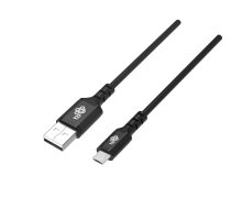 Cable USB0-Micro USB 2m silicone black Quick Charge ( AKTBXKU2MISI20B 1_798073 ) USB kabelis