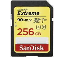 SANDISK Extreme 256GB microSDXC + 1 year RescuePRO Deluxe up to 180MB/s  130MB/s Read/Write speeds  UHS-I  Class 10  U3  V30 ( SDSDXVV 256G GNCIN SDSDXVV 256G GNCIN SDSDXVV 256G GNCIN ) atmiņas karte