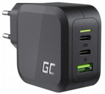 Green Cell PowerGaN 65W Charger (2x USB-C Power Delivery  1x USB-A compatible with Quick Charge 3.0) ( GREEN CHARGC08 1_823535 5907813969102 CHARGC08 ) iekārtas lādētājs