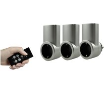 REV RC Plug Socket Set silver 3+1 2300W             0085010703 ( 0085010703 0085010703 )