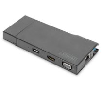 DIGITUS DA-70894 - docking station - USB 3.0 - VGA HDMI - GigE ( DA 70894 4016032480914 ) dock stacijas HDD adapteri
