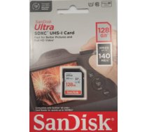 SanDisk Ultra 128GB SDXC Memory Card 140MB/s; EAN:619659200190 ( SDSDUNB 128G GN6IN SDSDUNB 128G GN6IN ) atmiņas karte