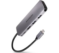 AXAGON HMC-5 USB-C-Hub 2x USB-A HDMI 2x USB-C 3.2 Gen 1 1x SD 1x microSD silber ( HMC 5 ZUUS-515 ) dock stacijas HDD adapteri