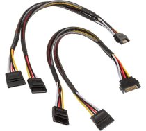 Akasa SATA Strom-Y-Kabel - 30cm  2er Pack ( AK CBPW05 KT02 AK CBPW05 KT02 ) kabelis video  audio