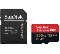 SanDisk microSDXC Extreme Pro 256GB 200/140 MB/s A2 C10 V30 UHS-I U3 ( SDSQXCD 256G GN6MA SDSQXCD 256G GN6MA ) atmiņas karte