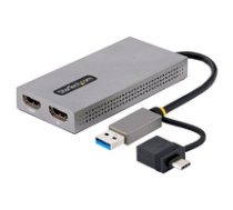 USB to Dual HDMI Adapter  USB A/C to 2x HDMI Monitors (1x 4K 30Hz  1x 1080p) ( 107B USB HDMI 107B USB HDMI 107B USB HDMI ) adapteris