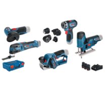 Bosch 12V Profi Set 5 pcs. GSR+GOP+GHO+GWS+GST ( 0615A0017D ) Elektriskais zāģis