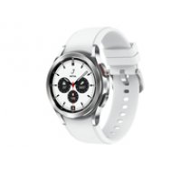 Samsung Galaxy Watch4 Classic - 42 mm - silber - intelligente Uhr mit Ridge Sport Band - Flouroelastomer - weiß - Anzeige 3 04 cm (1.2) - 16 ( SM R880NZSAEUE SM R880NZSAEUE SM R880NZSAEUE ) Viedais pulkstenis  smartwatch