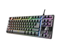 Trust GXT 833 Thado keyboard USB Dutch Black Silver ( 8713439236989 24068 ) klaviatūra