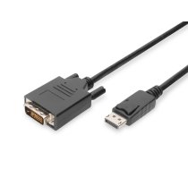 DIGITUS DisplayPort Adapterkabel  DP auf DVI-D  3 0m  sw ( DB 340301 030 S DB 340301 030 S ) adapteris