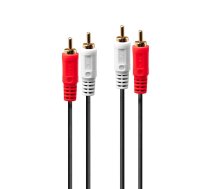 Lindy Audiokabel Stereo 3.5mm/2xRCA M/F 0.25m ( 35678 ) kabelis video audio