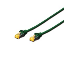 DIGITUS - Patch-Kabel - RJ-45 (M) bis RJ-45 (M) - 1 m - S/FTP - CAT 6a - halogenfrei geformt ohne Haken - grün (Packung mit 10) 4016032469 ( DK 1644 A 010 G 10 4016032469124 ) tīkla kabelis